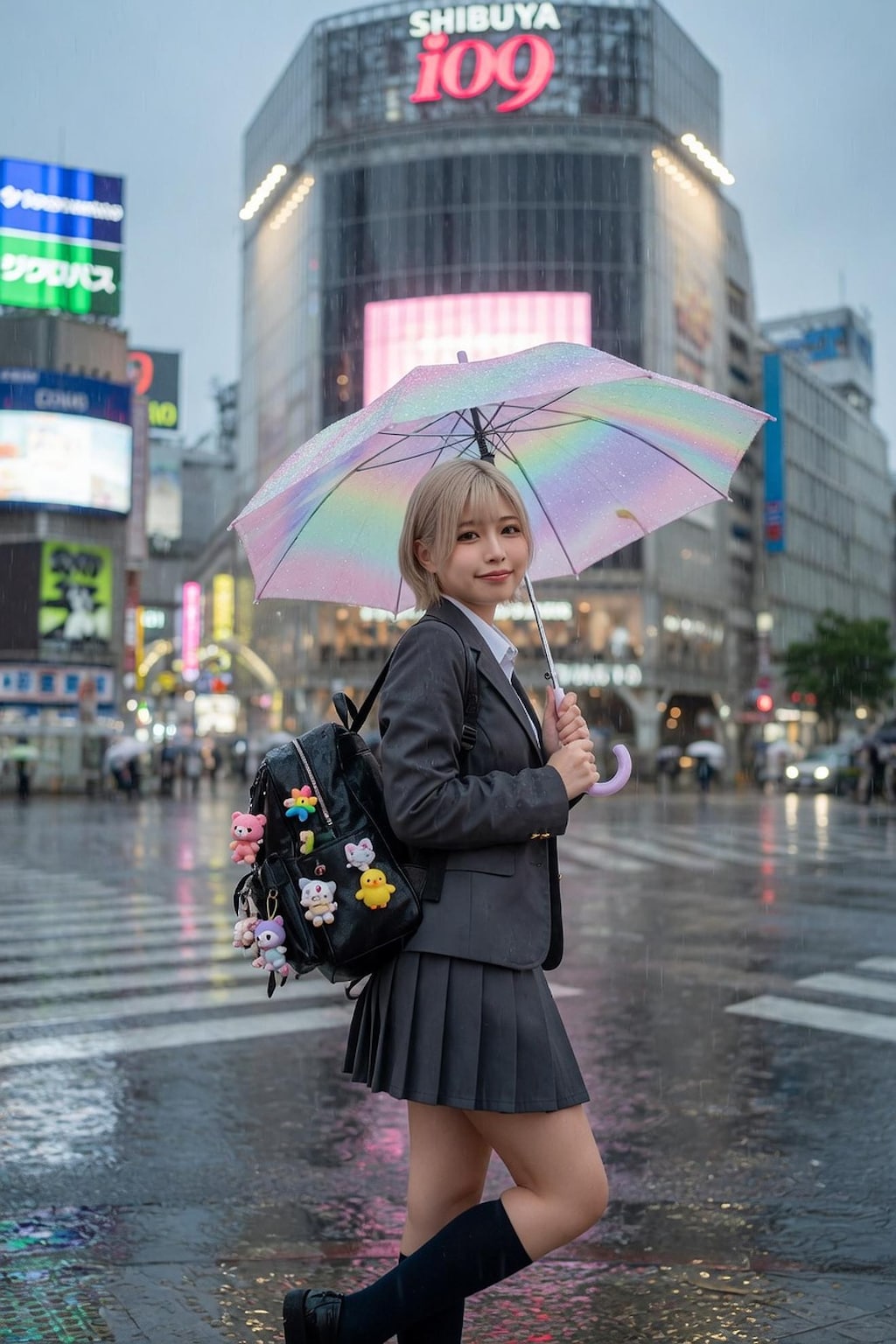 【全年齢版004/❝＃雨と女の子❞参戦】渋谷のギャル高生コレクションCO002　Model №006 007 008 009 010