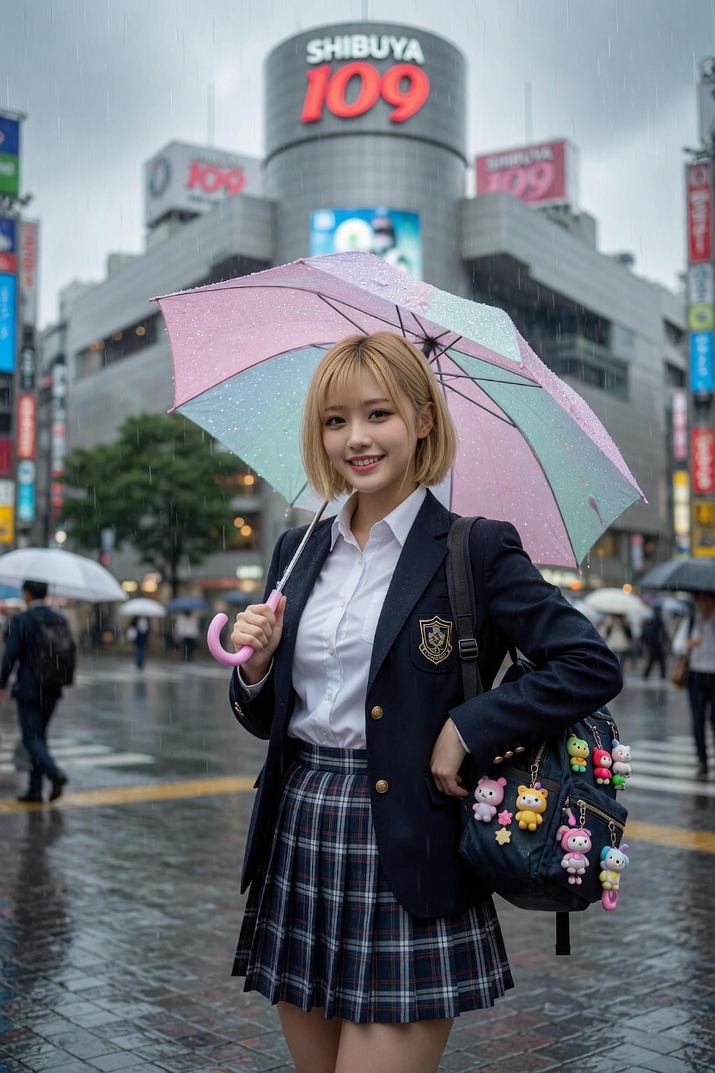 【全年齢版004/❝＃雨と女の子❞参戦】渋谷のギャル高生コレクションCO002　Model №006 007 008 009 010