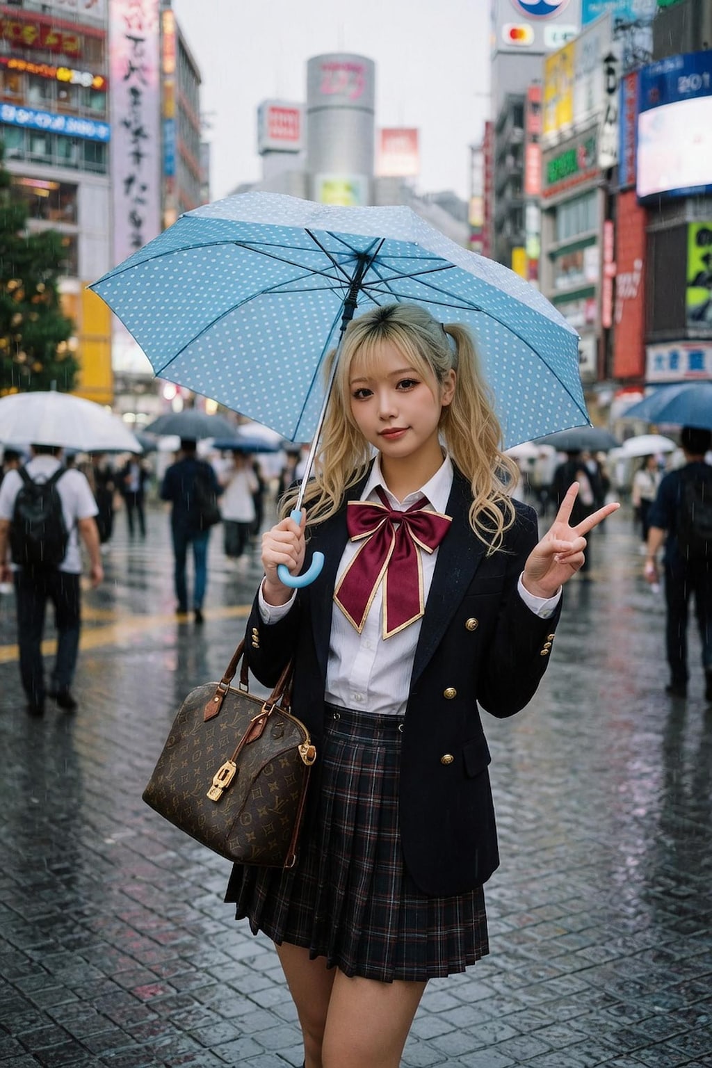 【全年齢版004/❝＃雨と女の子❞参戦】渋谷のギャル高生コレクションCO002　Model №006 007 008 009 010