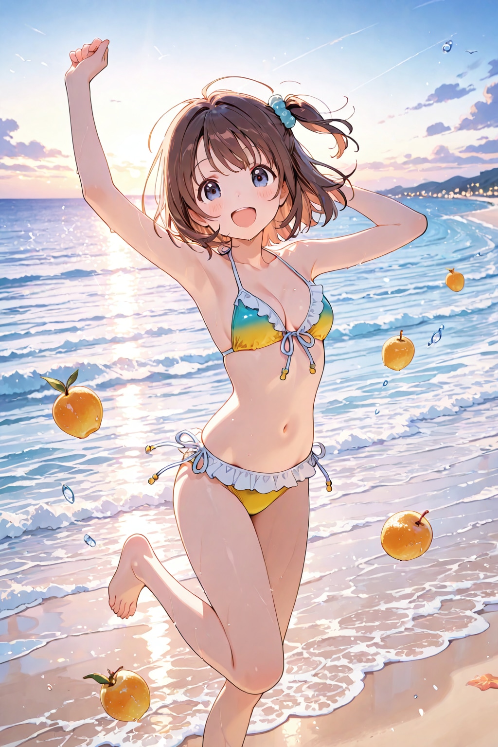 ビーチのリンゴ