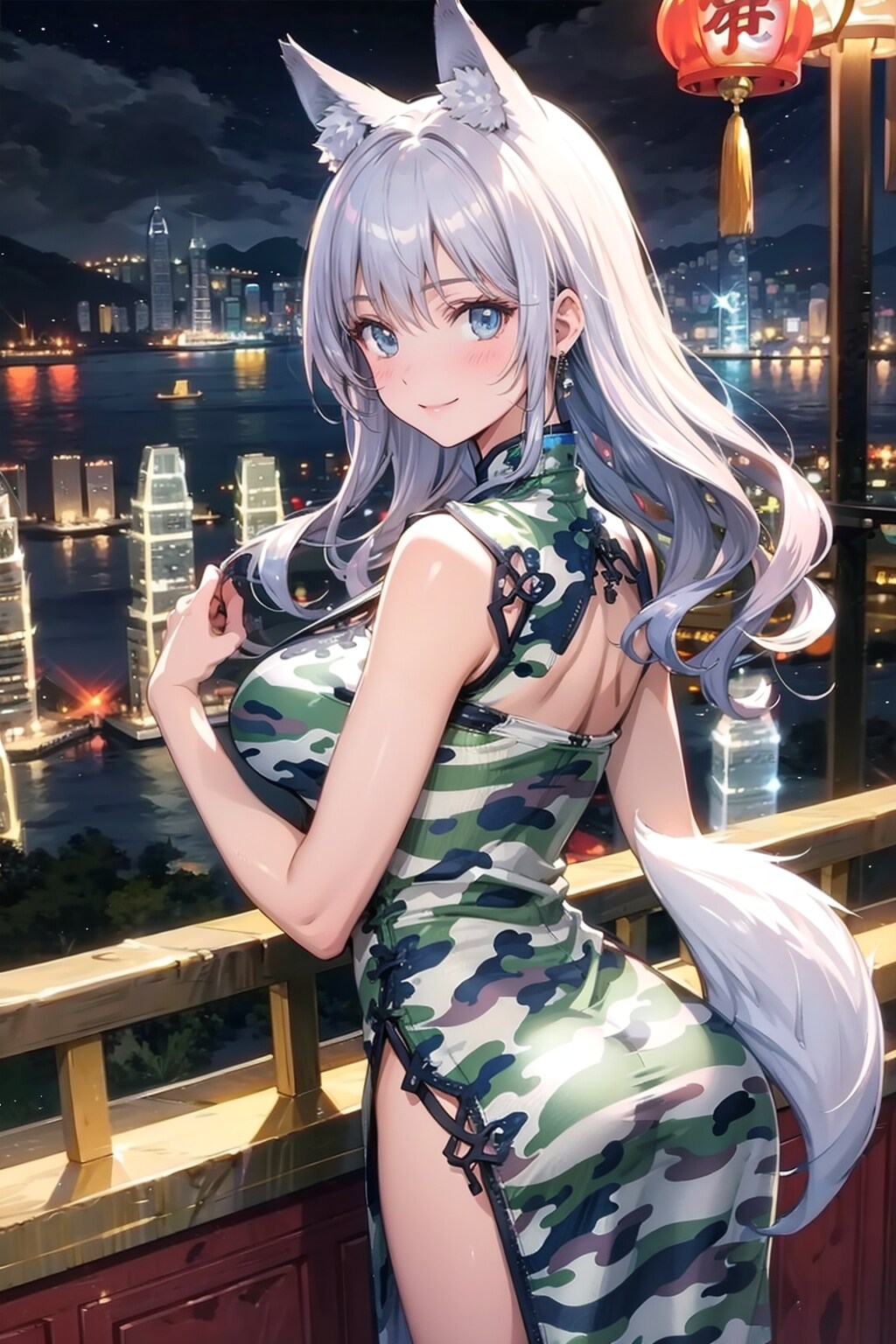 100万ドルの夜景🌃＋ウルフ 🐺 スマイル＝∞(無限大)の幸せ✨