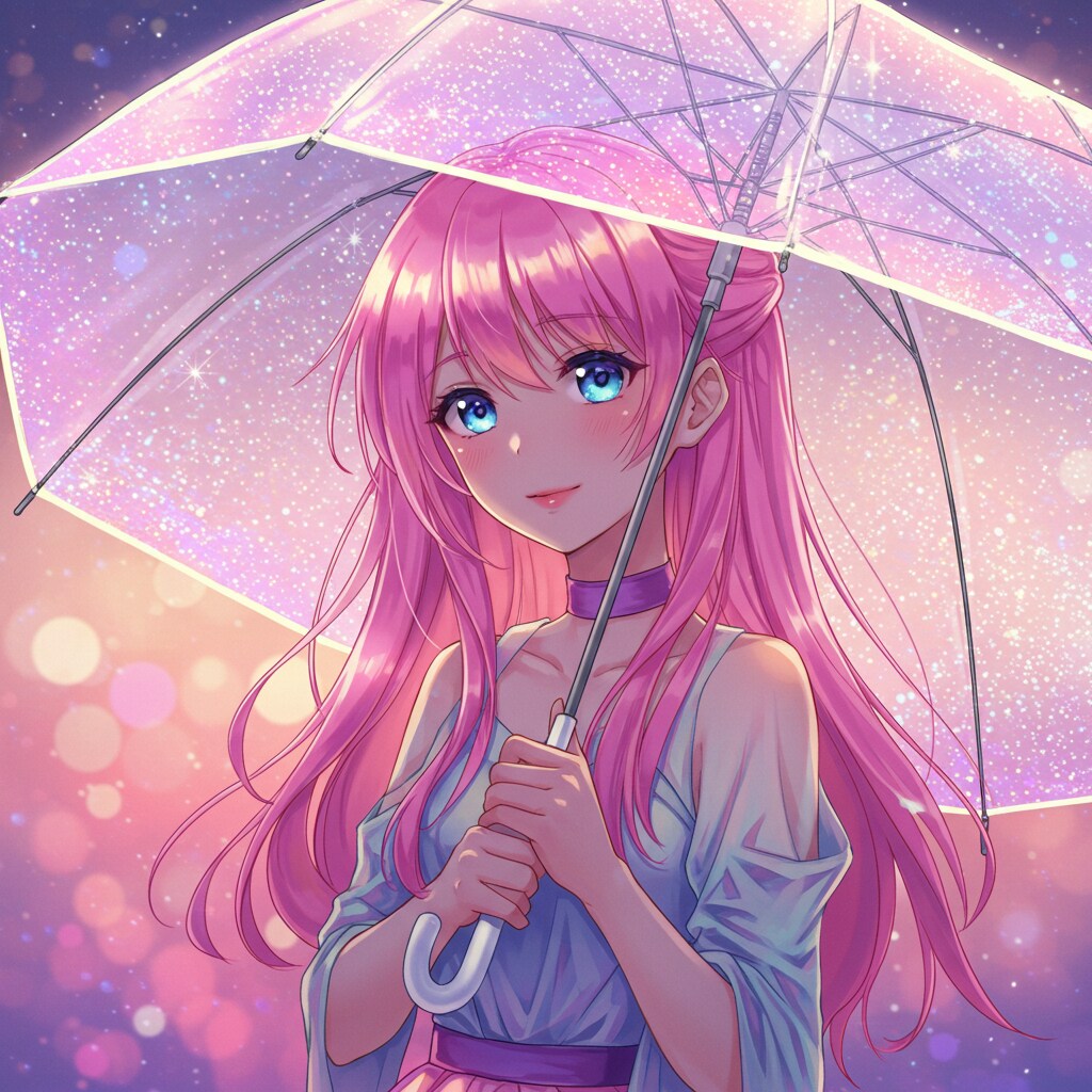 発光ビニール傘