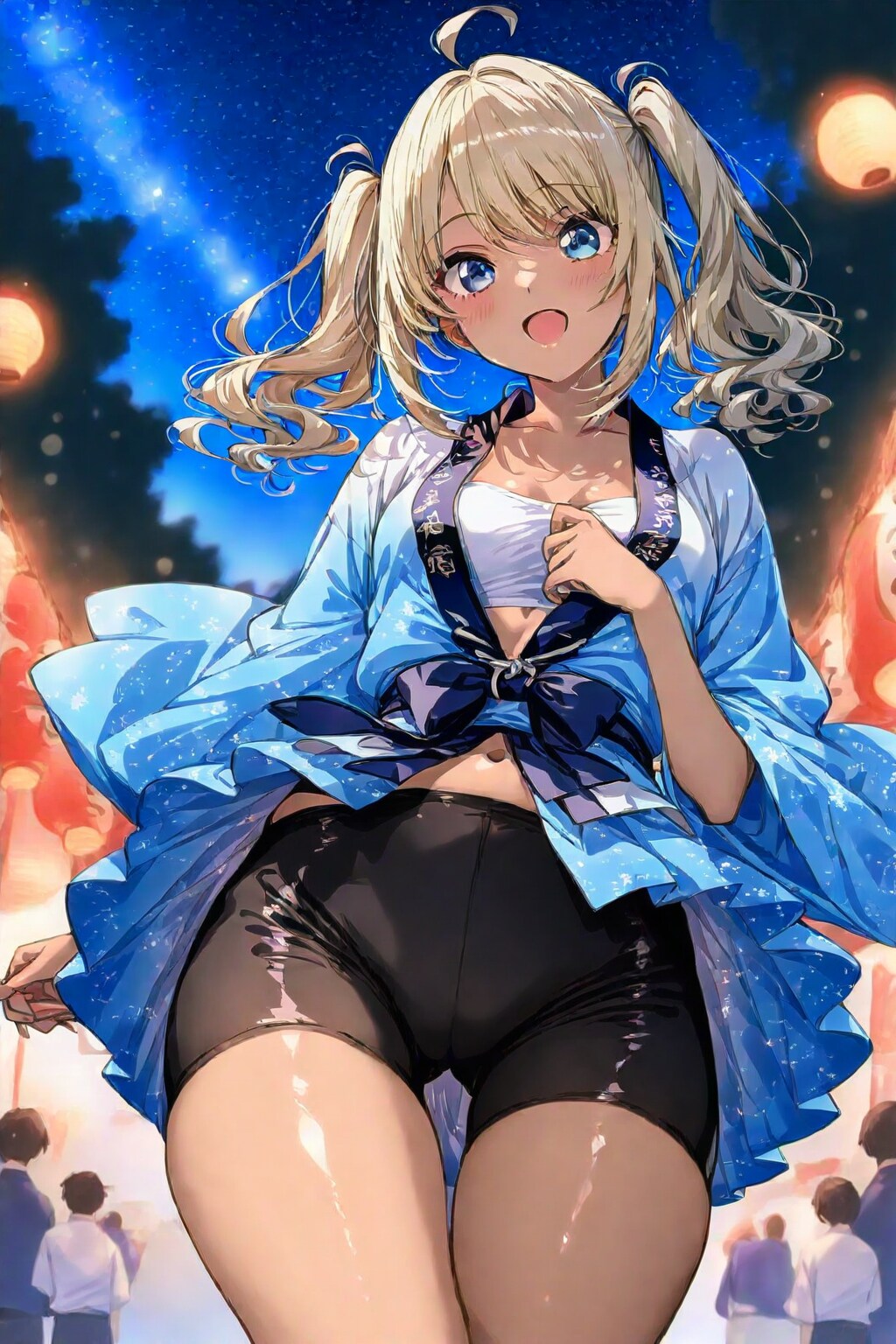 祭りのお手伝い中！