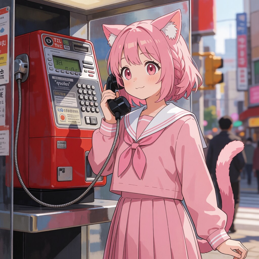 今日は公衆電話の日 | の人気AIイラスト・グラビア