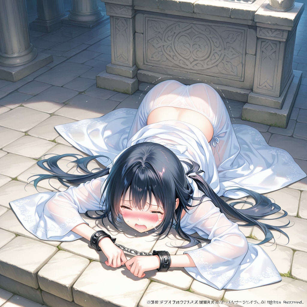何かの儀式に捧げられそうになっている女の子
