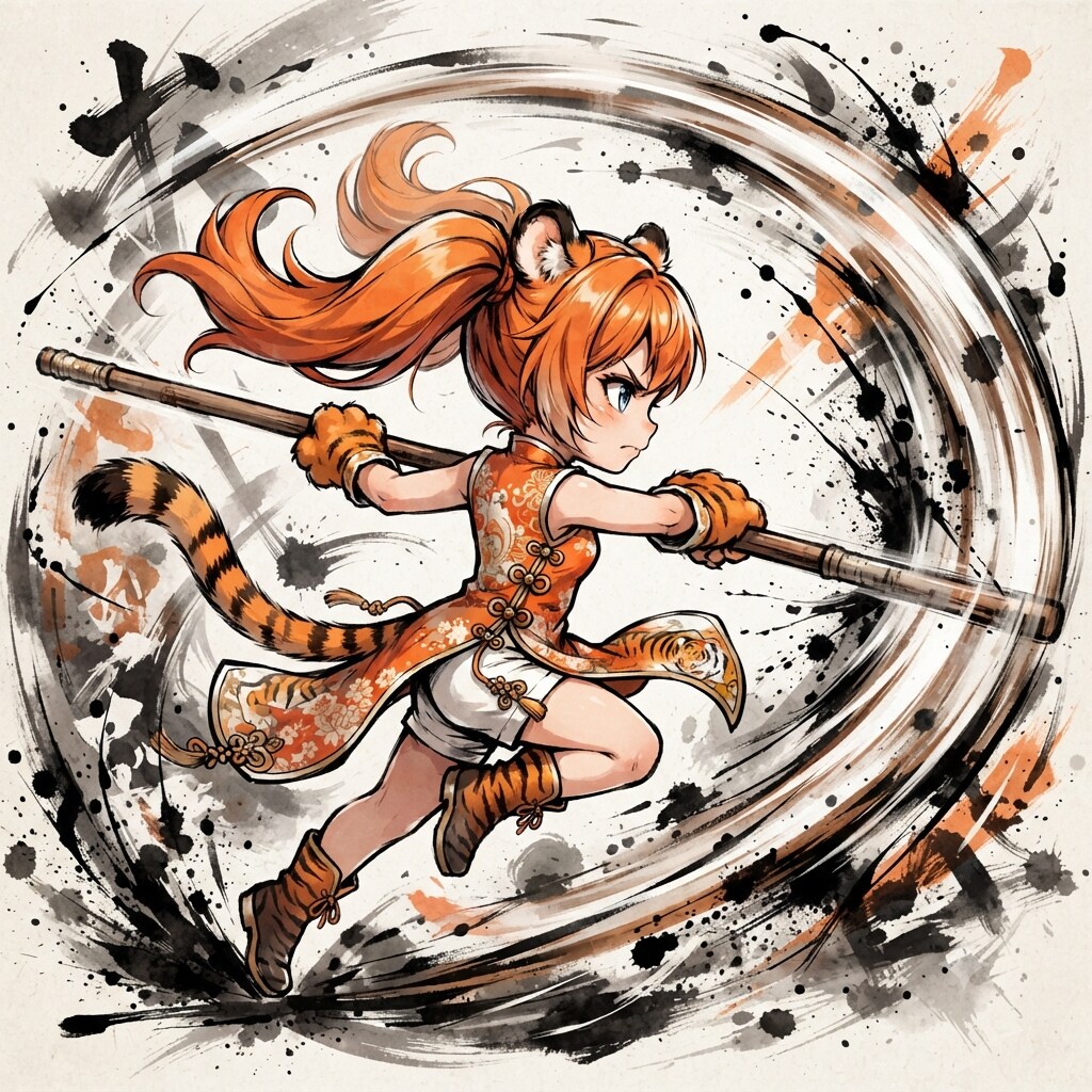 ケモミミカンフー216 | の人気AIイラスト・グラビア