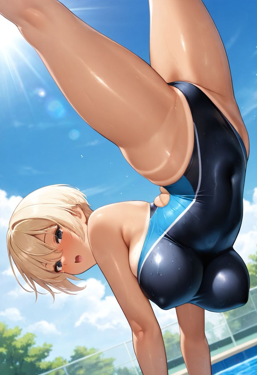 えびぞり逆立ち