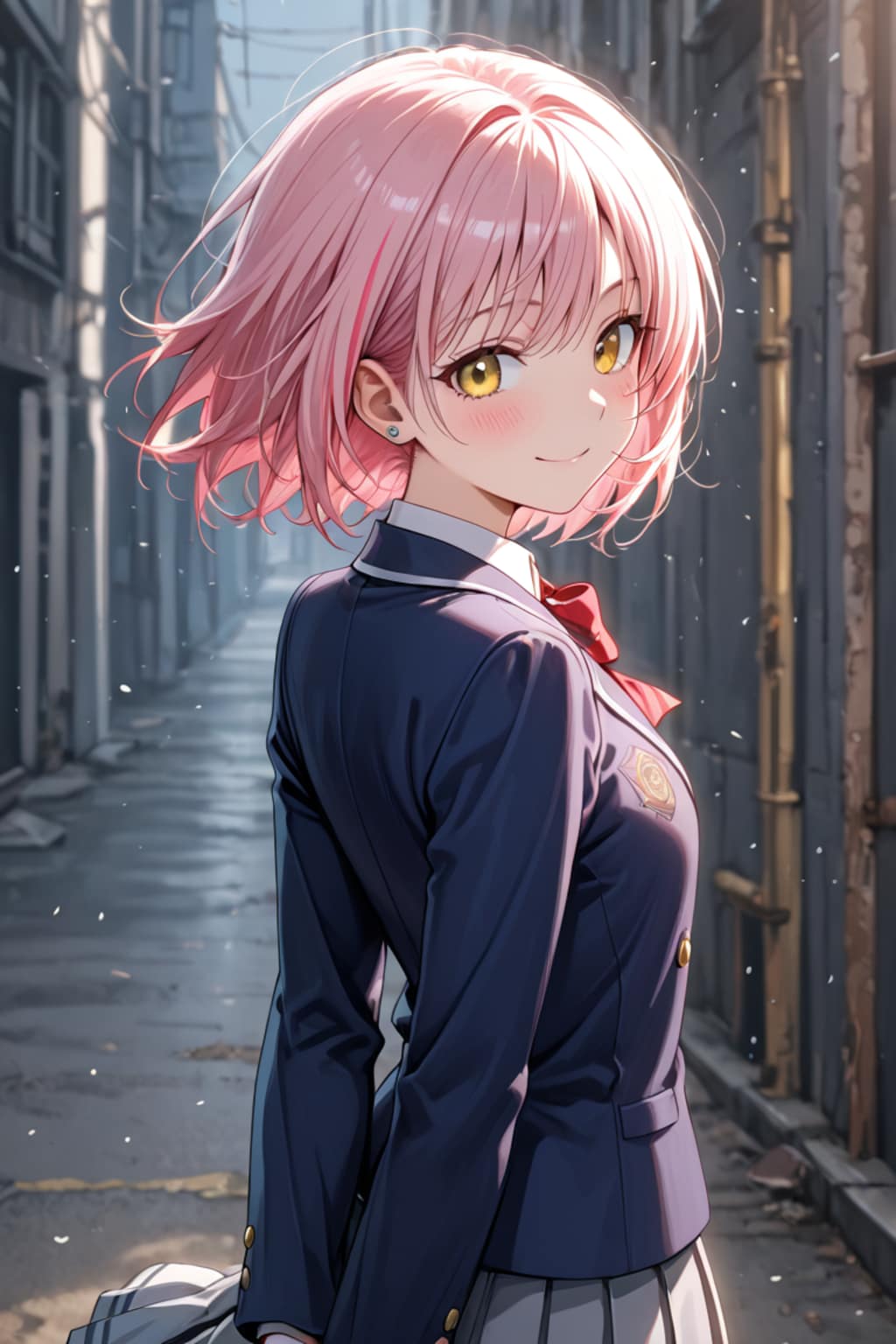 路地裏の後ろ姿