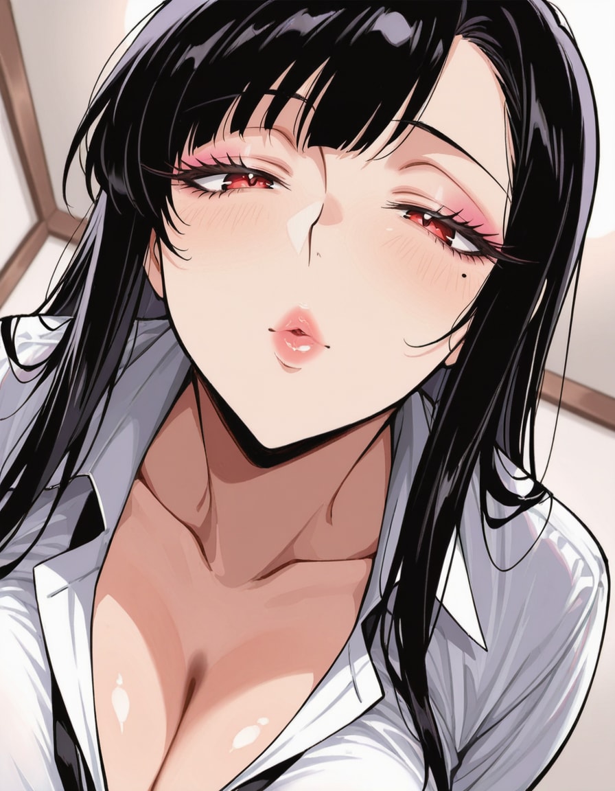 キス待ち白ギャル | の人気AIイラスト・グラビア