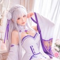 エミリア風のフォトリアルコスプレ 3枚目