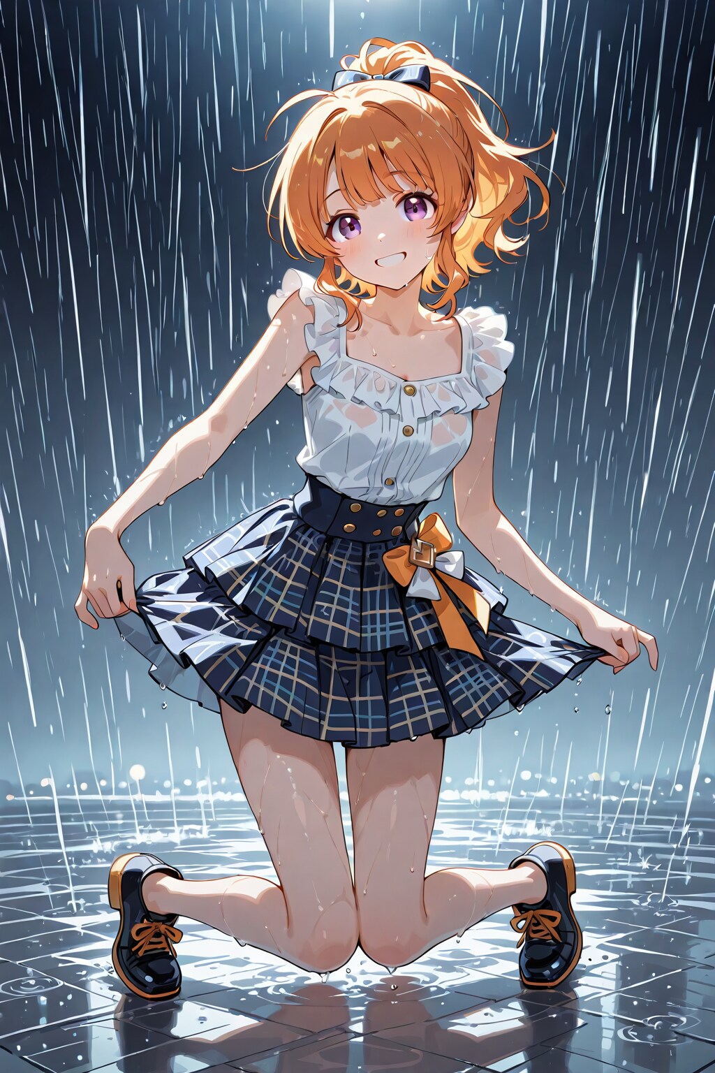 雨に濡れても。