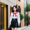 メタリックレッドのセーラー服GARNET版(面白い画だけどやはり自由奔放なGARNET) 4枚目