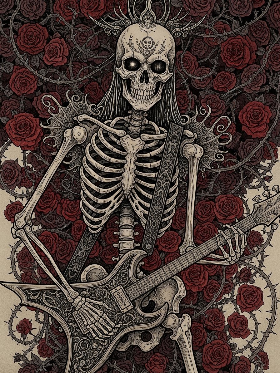 骸骨メタル(３枚)　ImageFX | の人気AIイラスト・グラビア