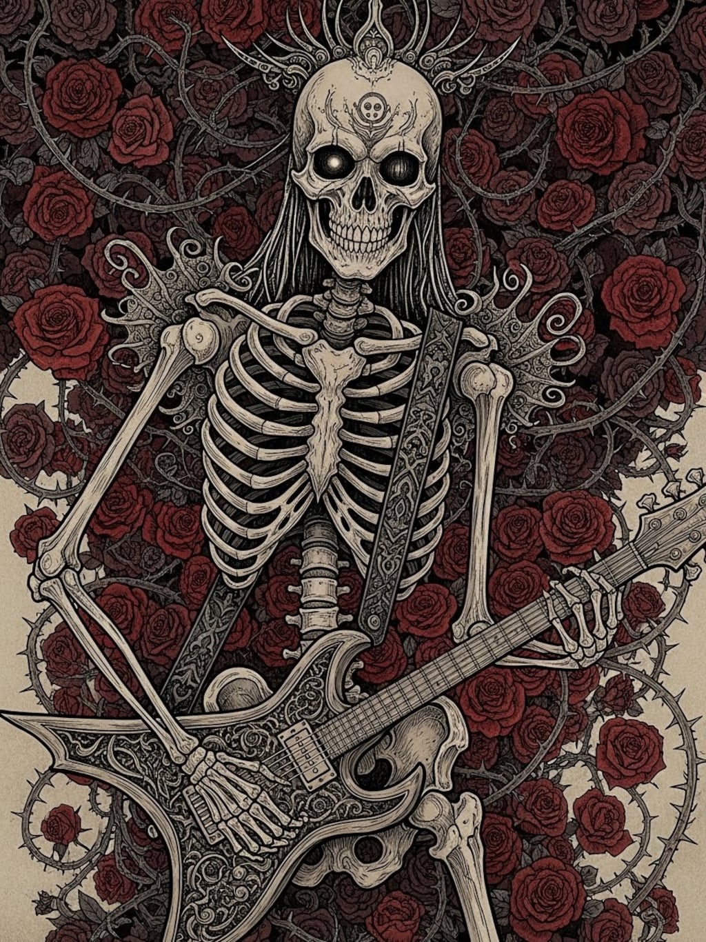 骸骨メタル(３枚)　ImageFX