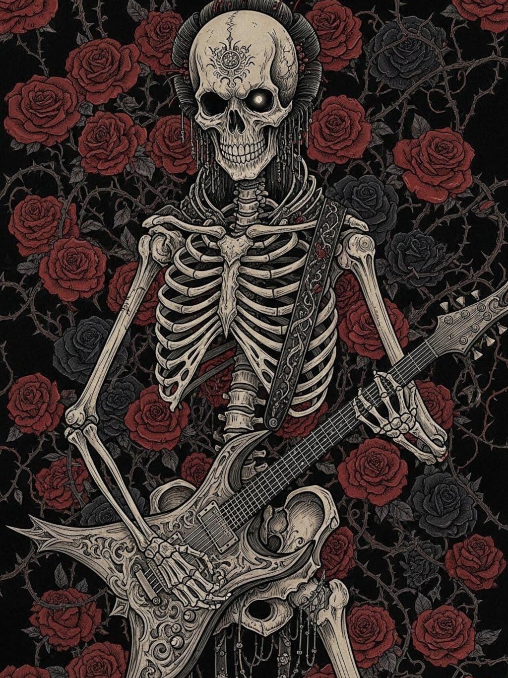 骸骨メタル(３枚)　ImageFX