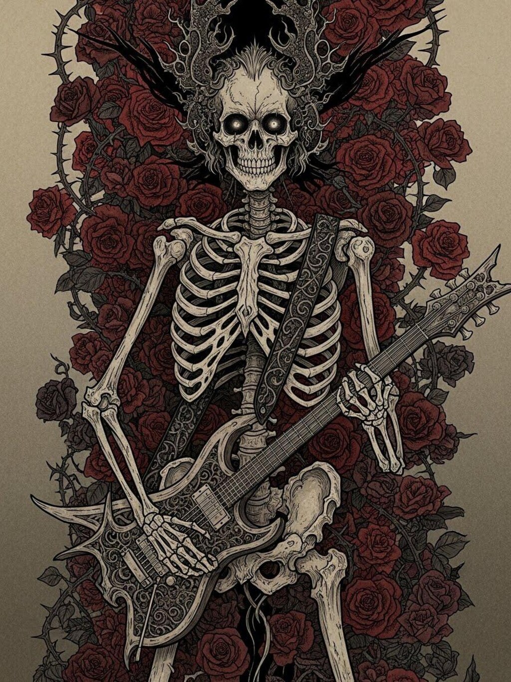 骸骨メタル(３枚)　ImageFX