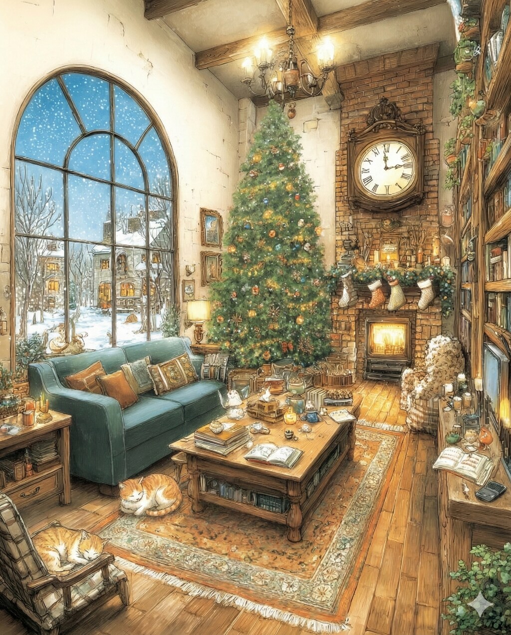 猫たちのリビング物語