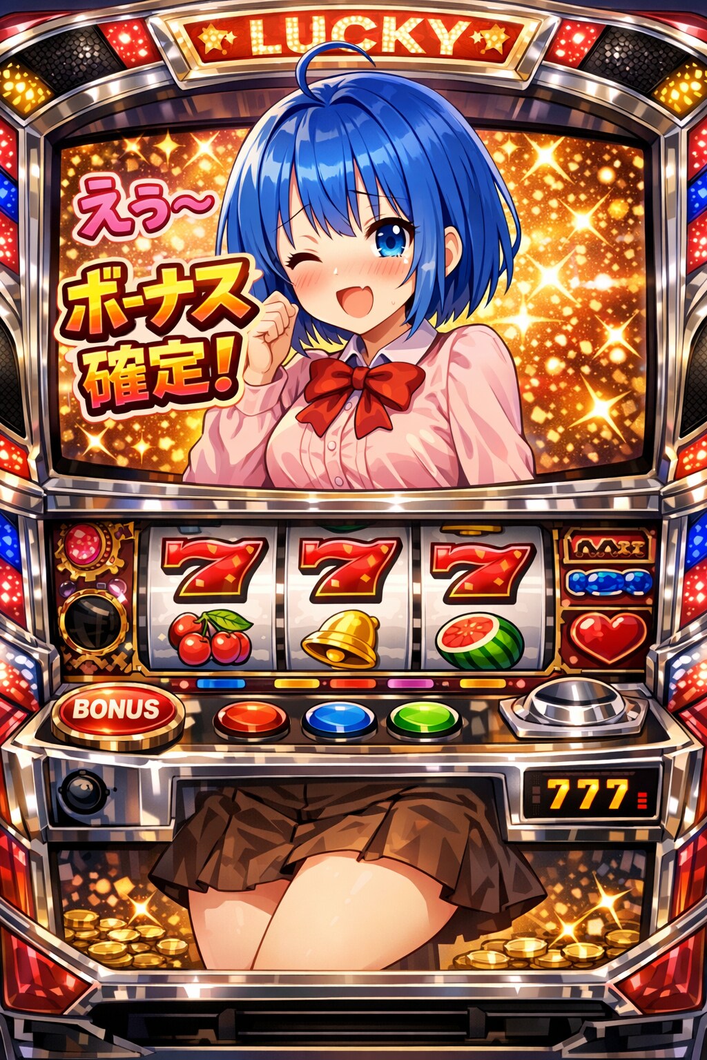 スロ台のキャラになった代理ちゃん