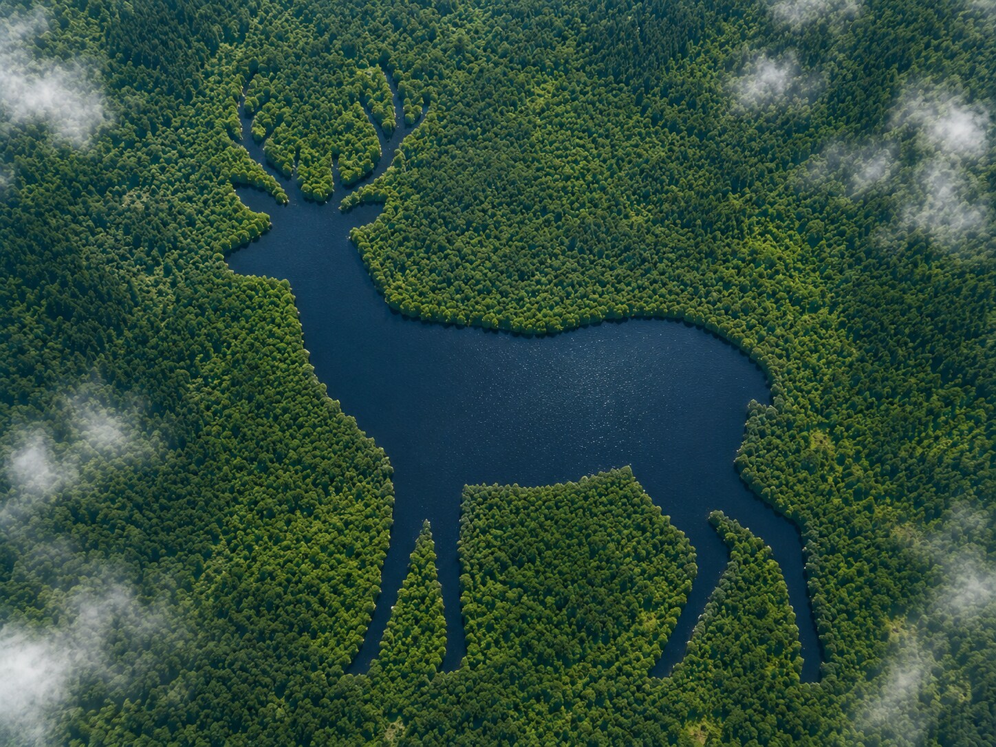 🦌の湖コノコ湖 | の人気AIイラスト・グラビア