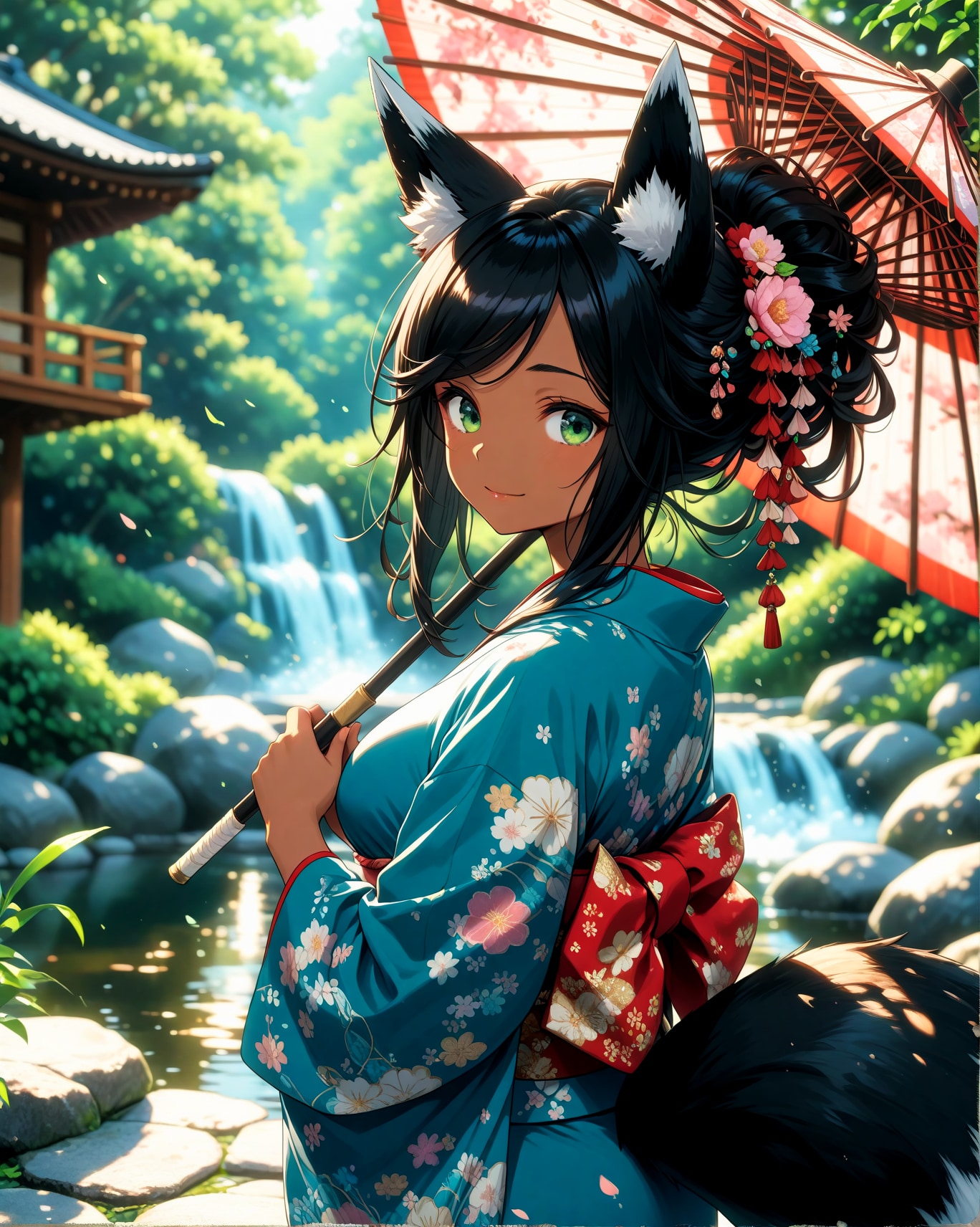 着物黒狐さん | の人気AIイラスト・グラビア