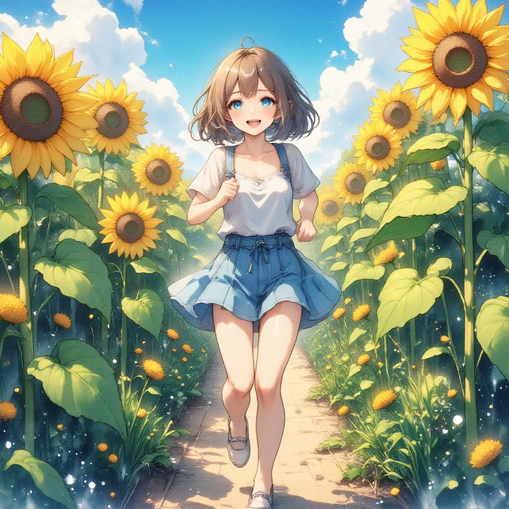 ひまわり畑の豆乳