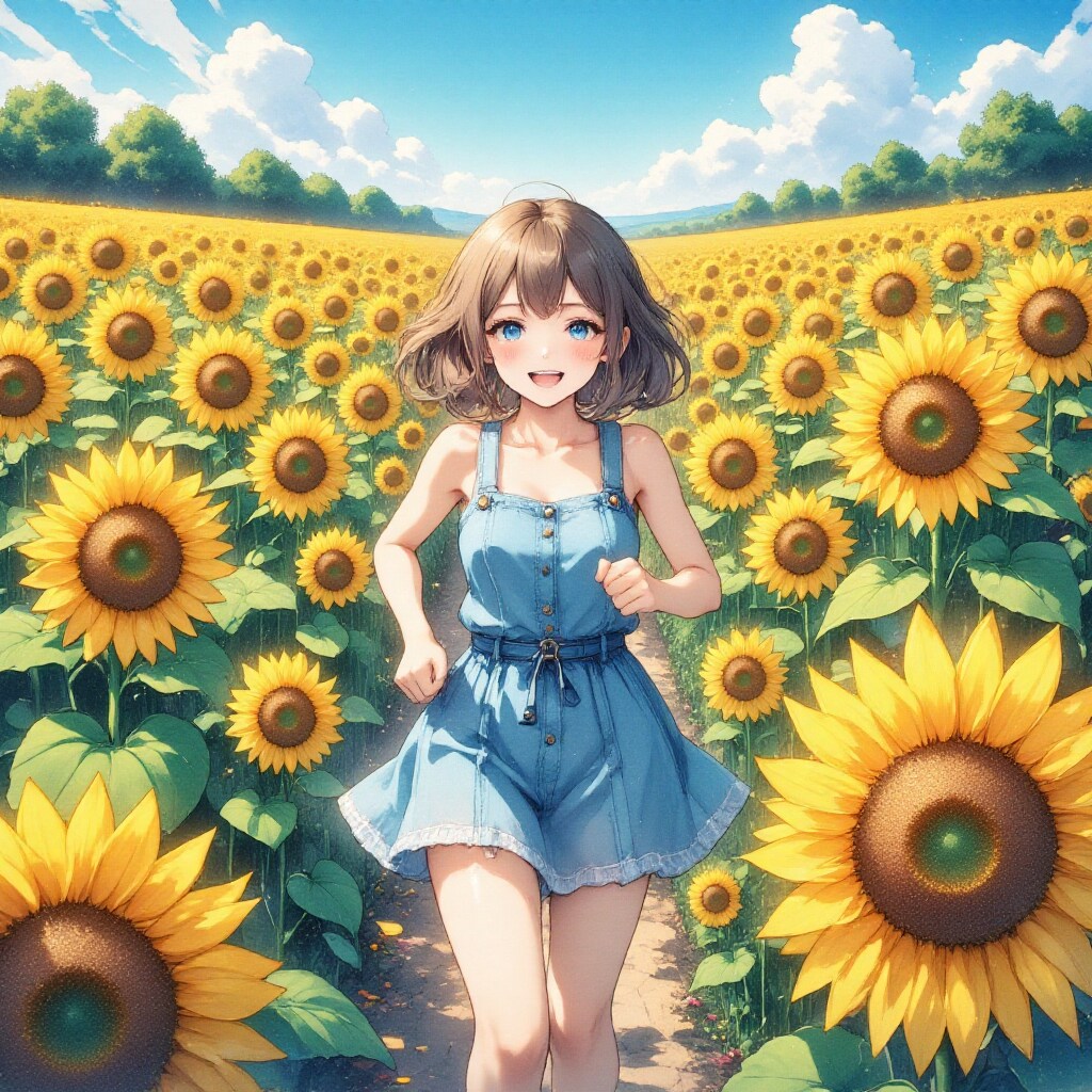 ひまわり畑の豆乳