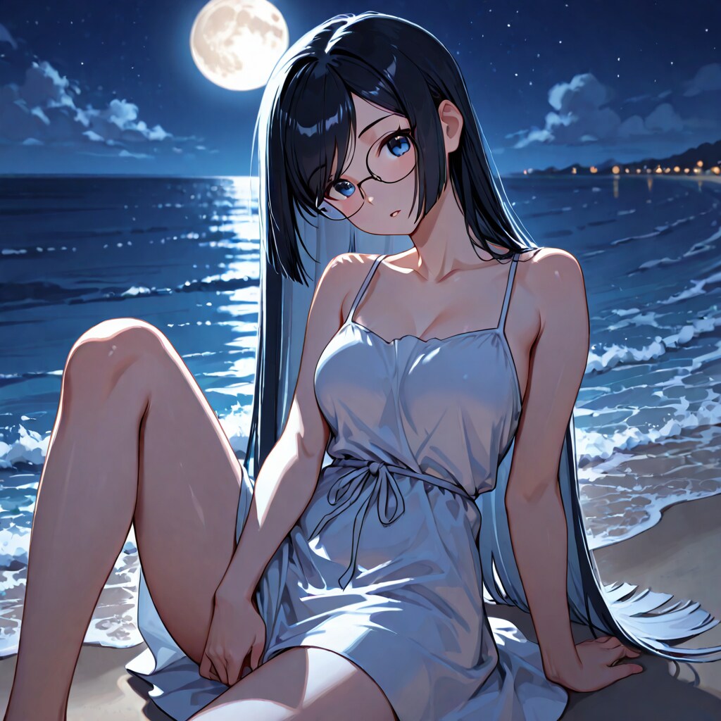 黒髪と眼鏡 | の人気AIイラスト・グラビア