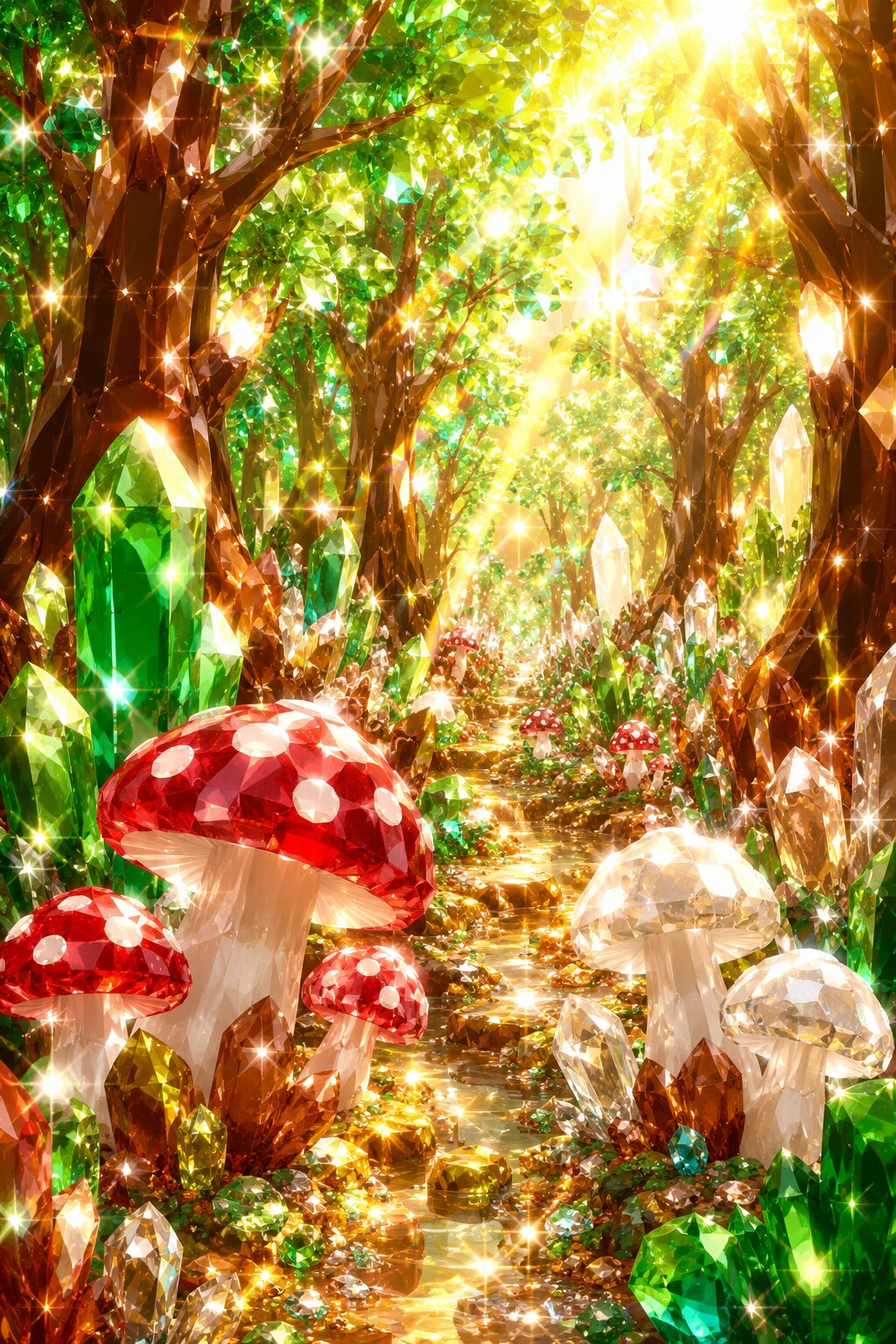クリスタル・キノコの森