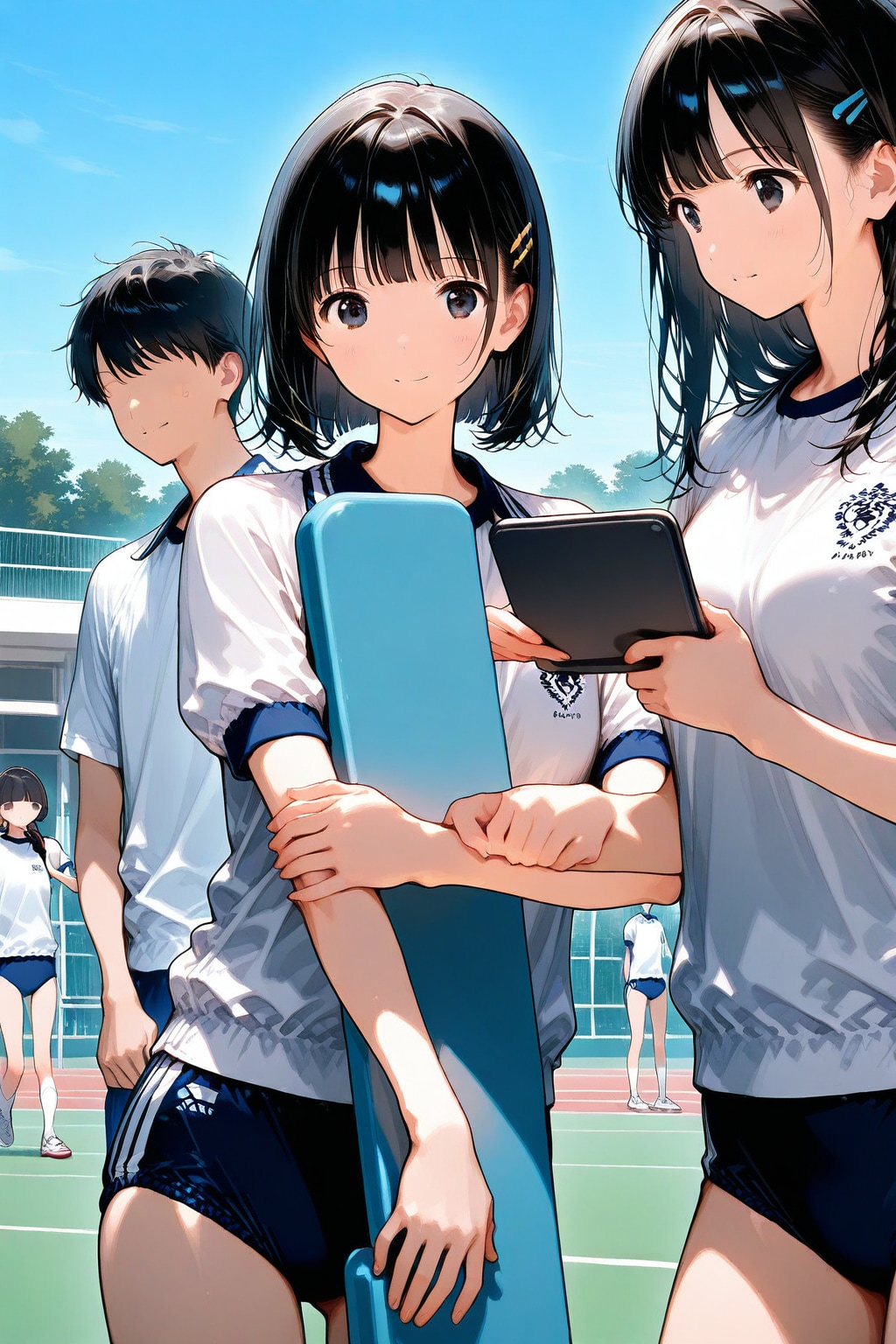 体育の授業中の妹ちゃん✨