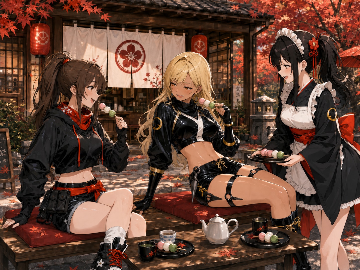 忍務完了後はいつも紅葉庵
