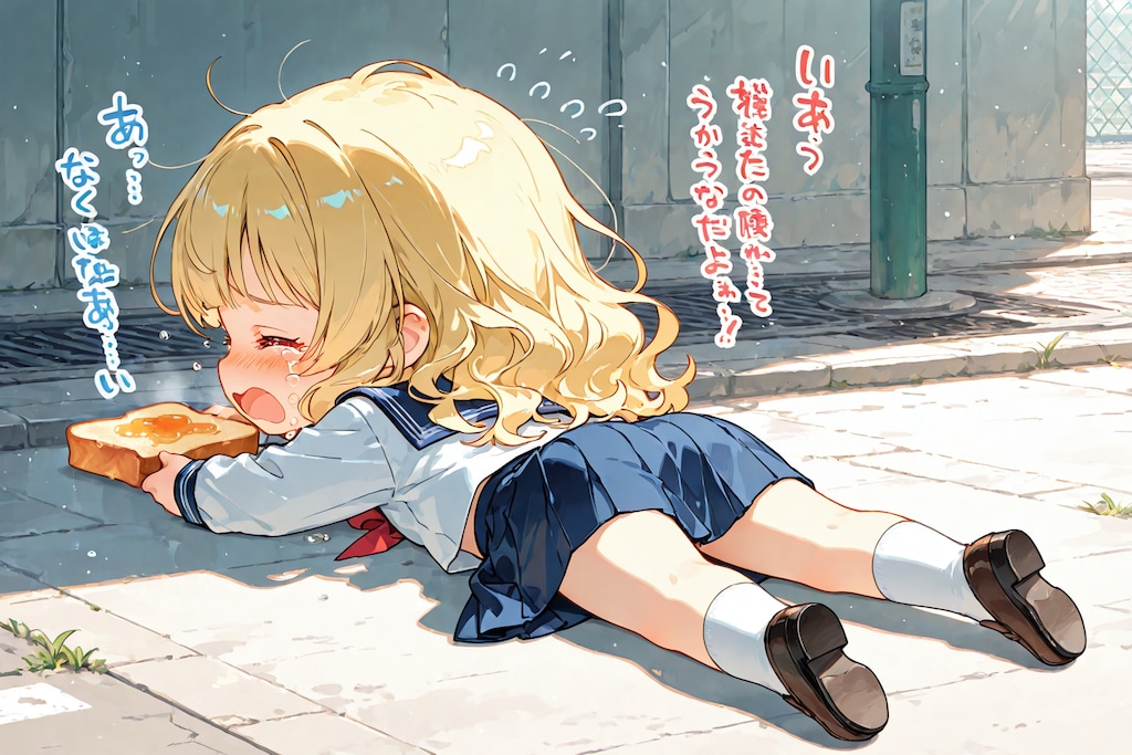 トーストランニング失敗したちちぷいちゃん