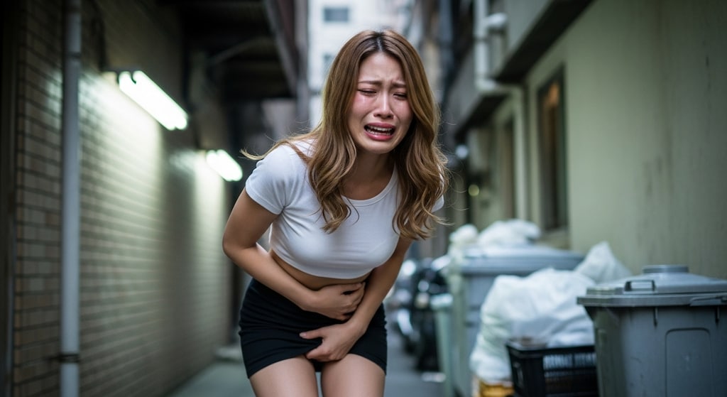 「もう、一歩も動けないって！ 漏れる、マジで漏れるから！」