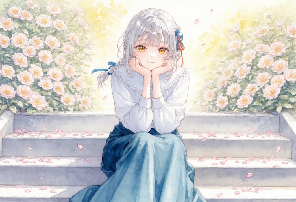 看板娘　flowers