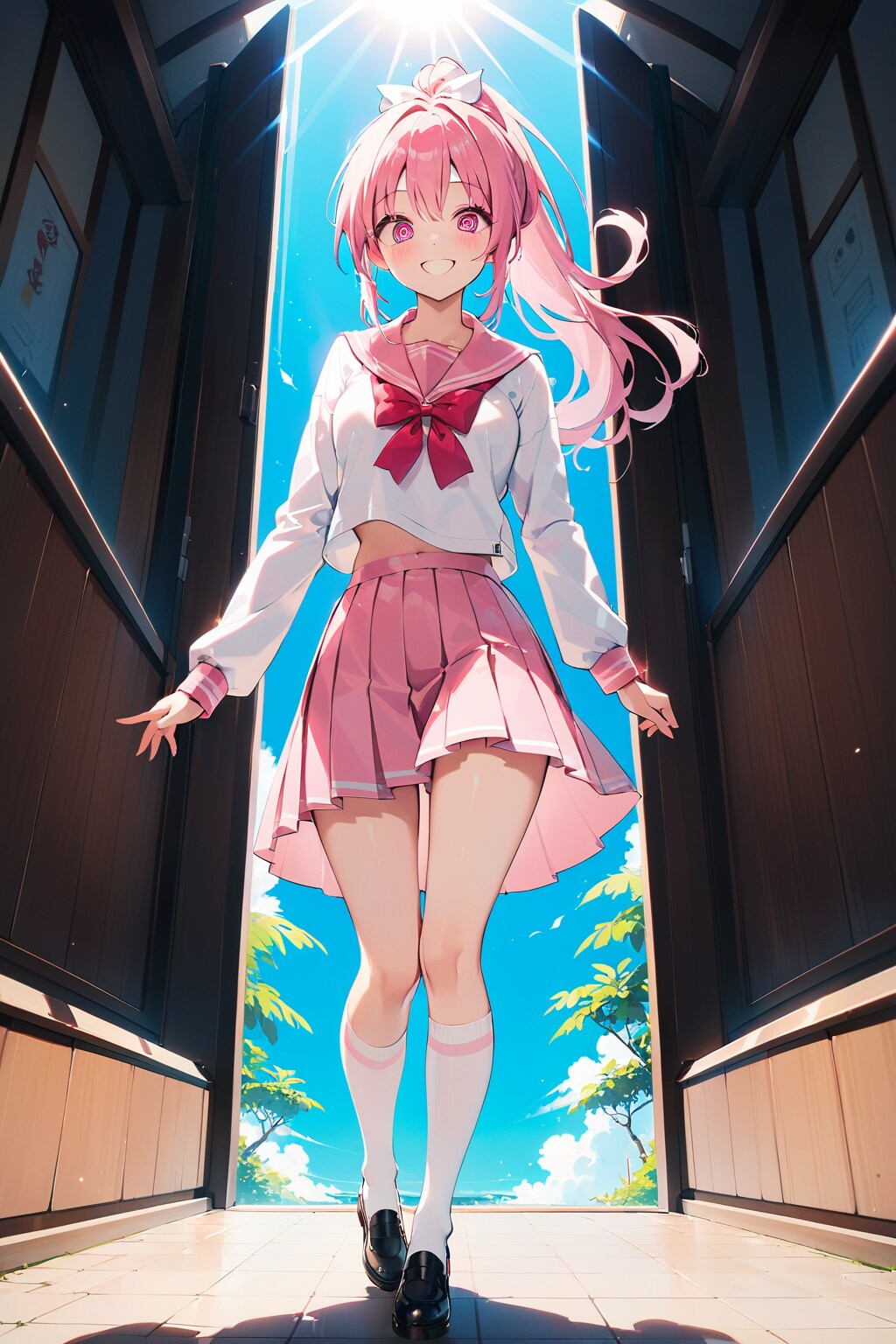 桃色女子高生