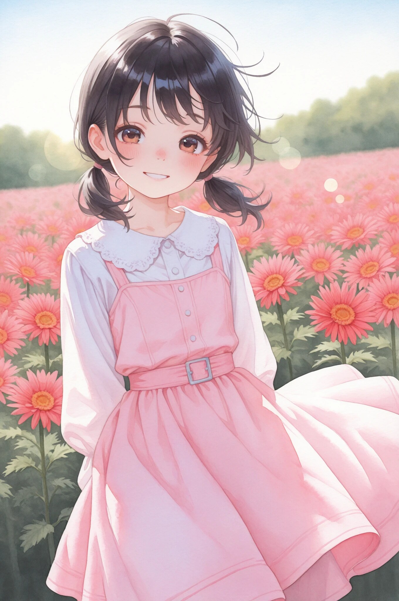 このお花ガーベラって言うんだって！