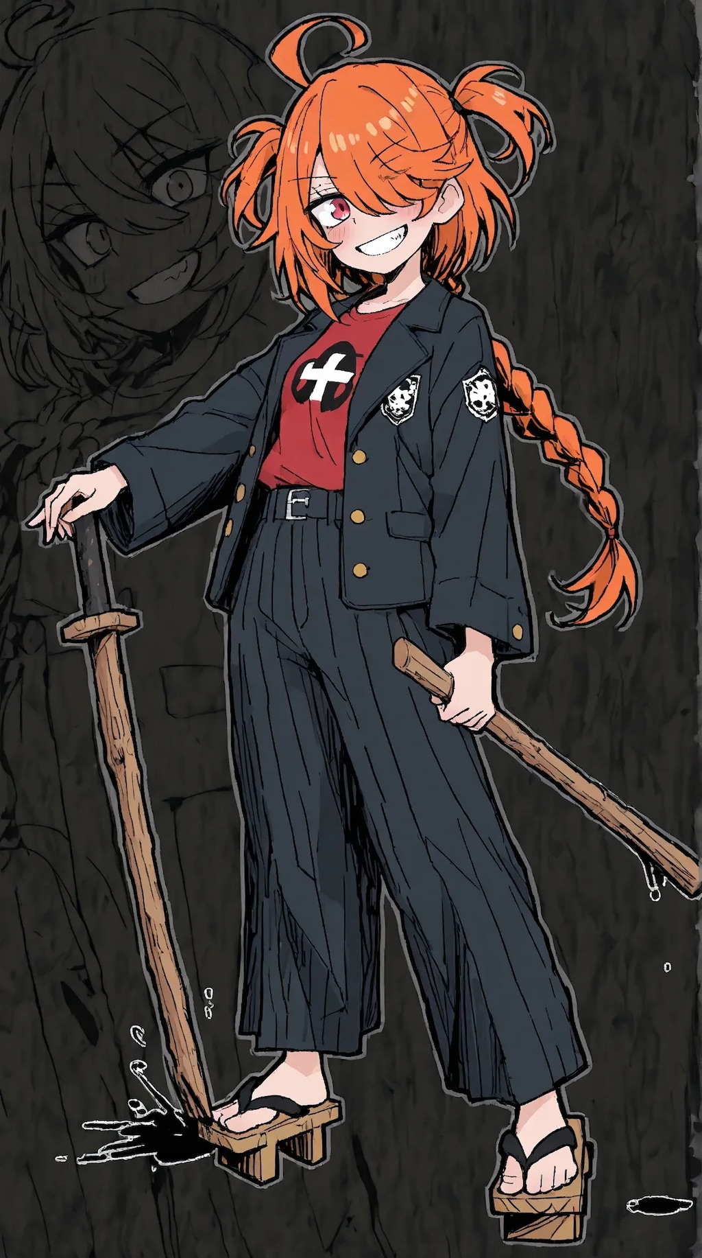 ワルになる目隠れちゃん☆