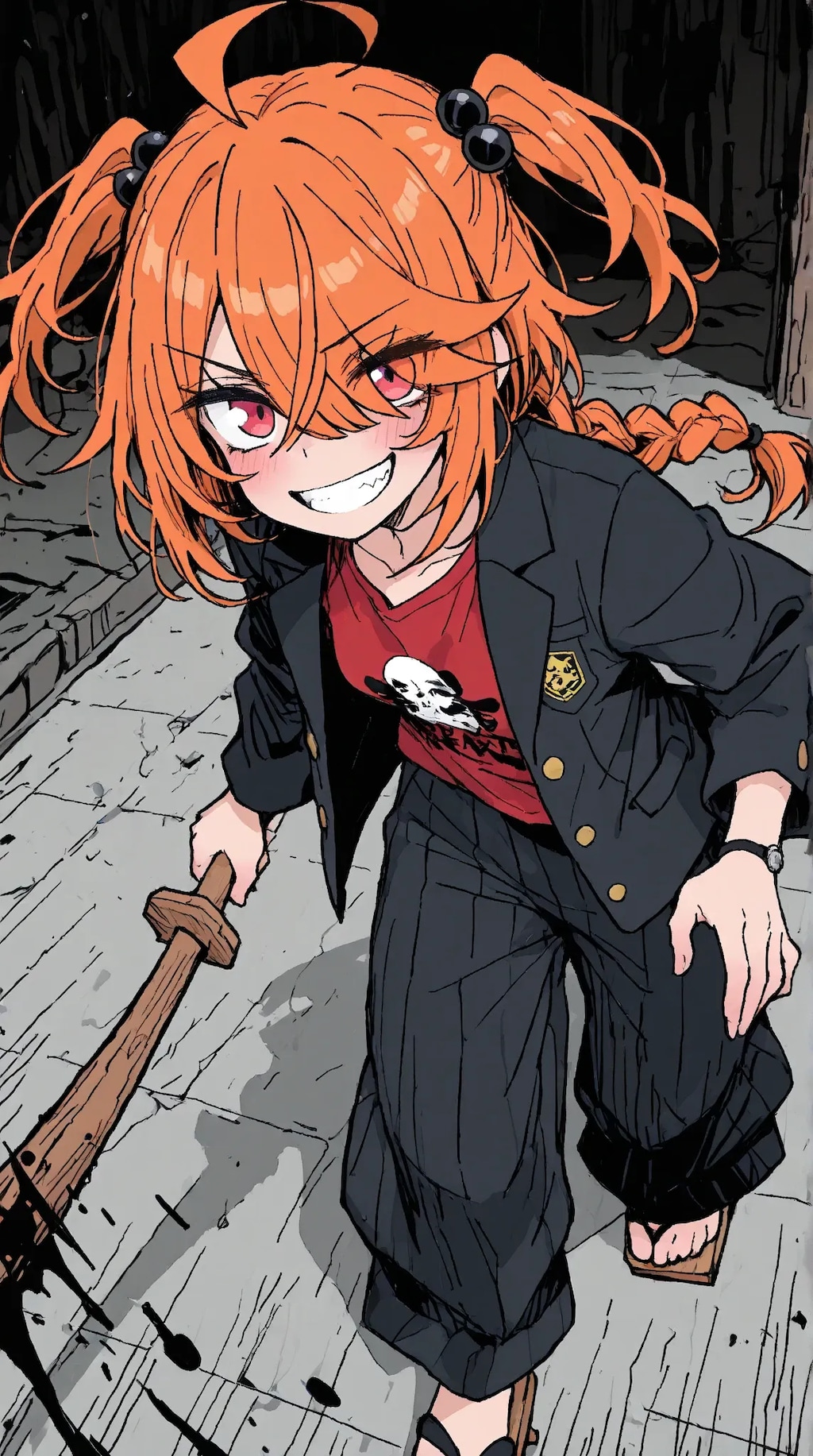 ワルになる目隠れちゃん☆