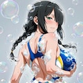 正義のシャボン攻撃を「物理攻撃力無し」と侮ったハイレグ女戦闘員！シャボン玉の主成分である聖（性）水に肉体が侵食され液状化消滅寸前💦 2枚目