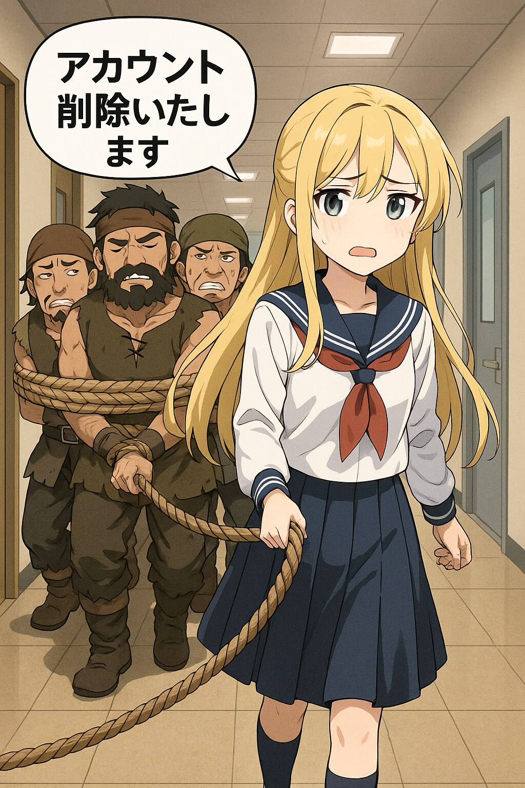 違反者を追放するお仕事中のちちぷいちゃん、的な