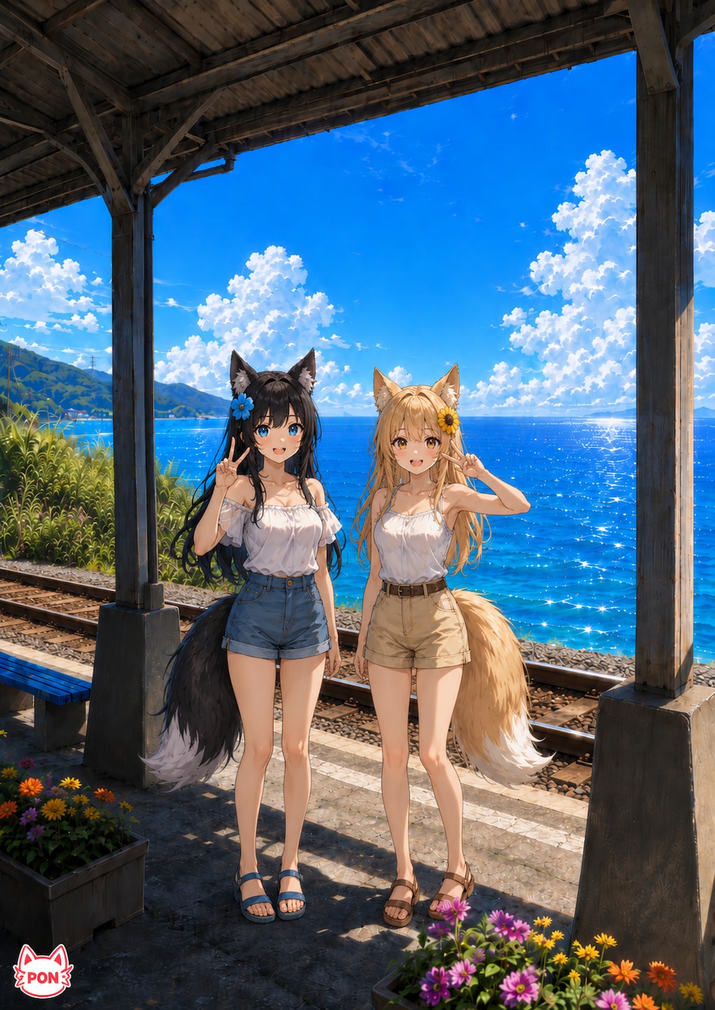 ケモミミと夏
