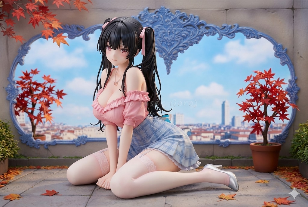 フィギュア化、うちの地雷娘壁画前