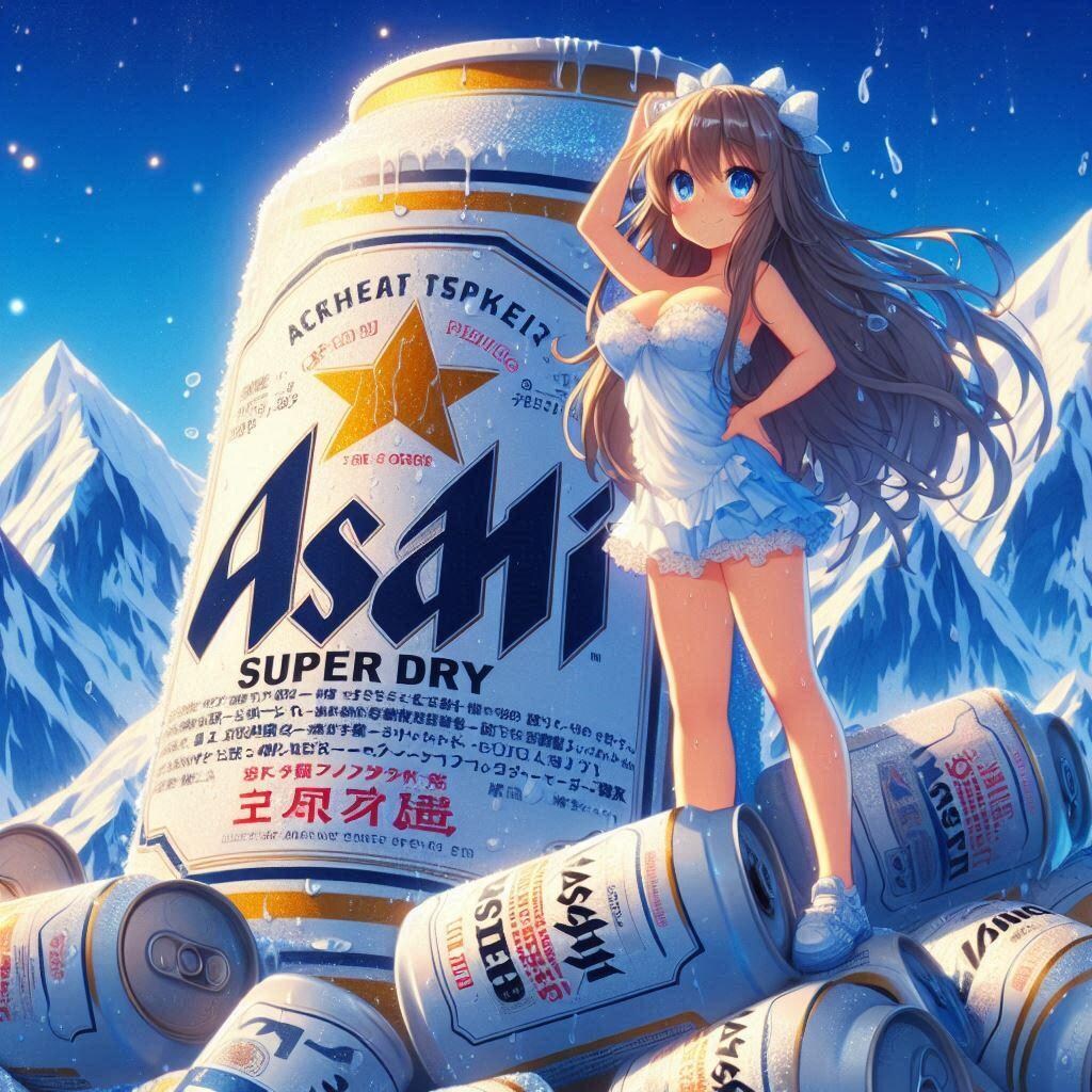 ビールを登る小さな女の子