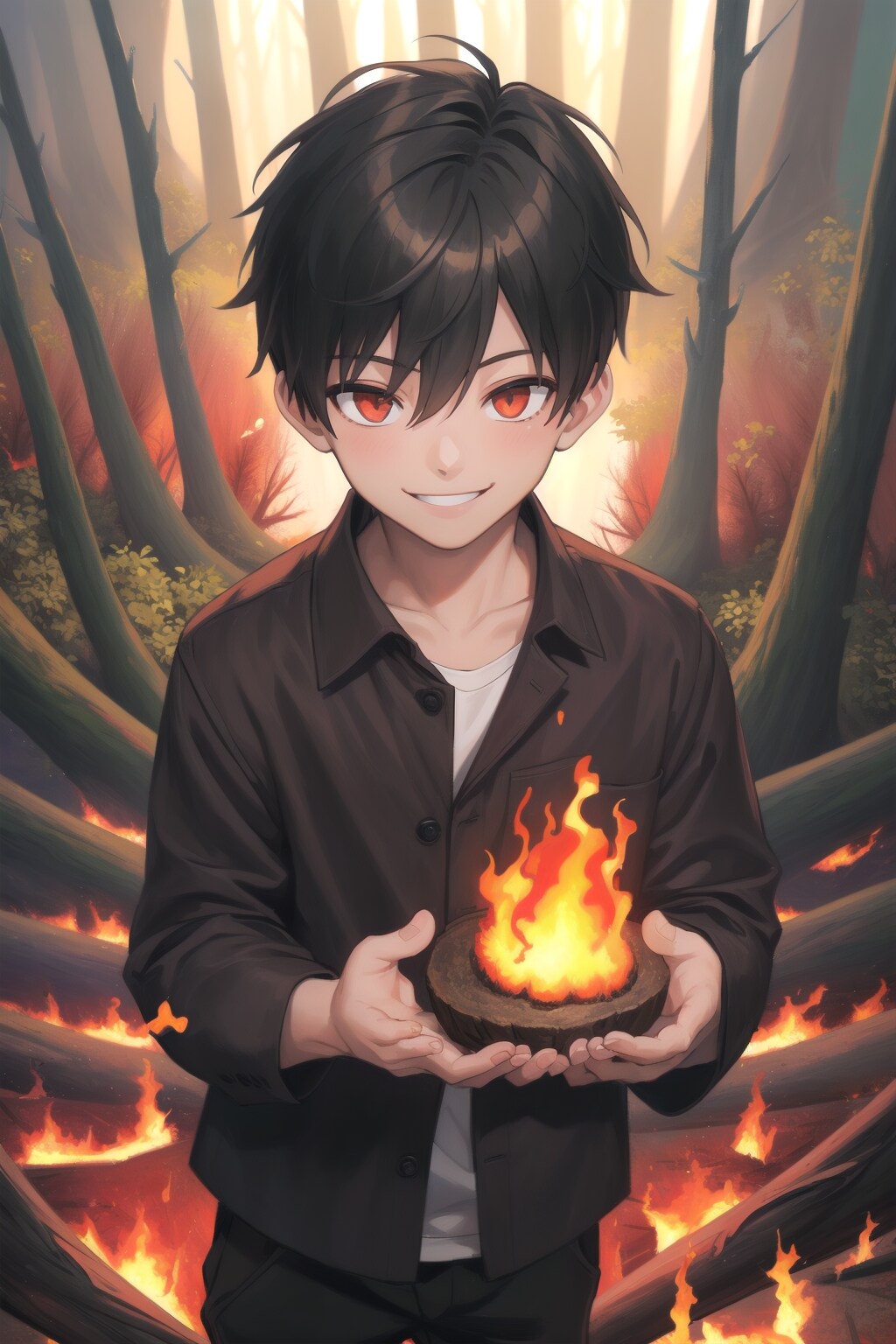 花粉の元を燃やし尽くせ