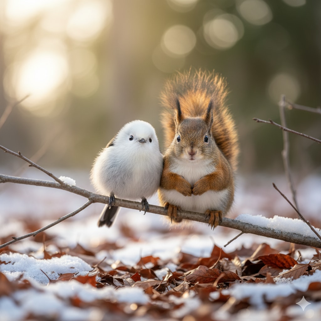 お友達のエゾリス