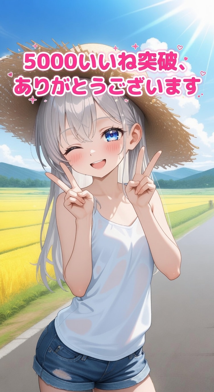 5000いいね突破、ありがとうございます