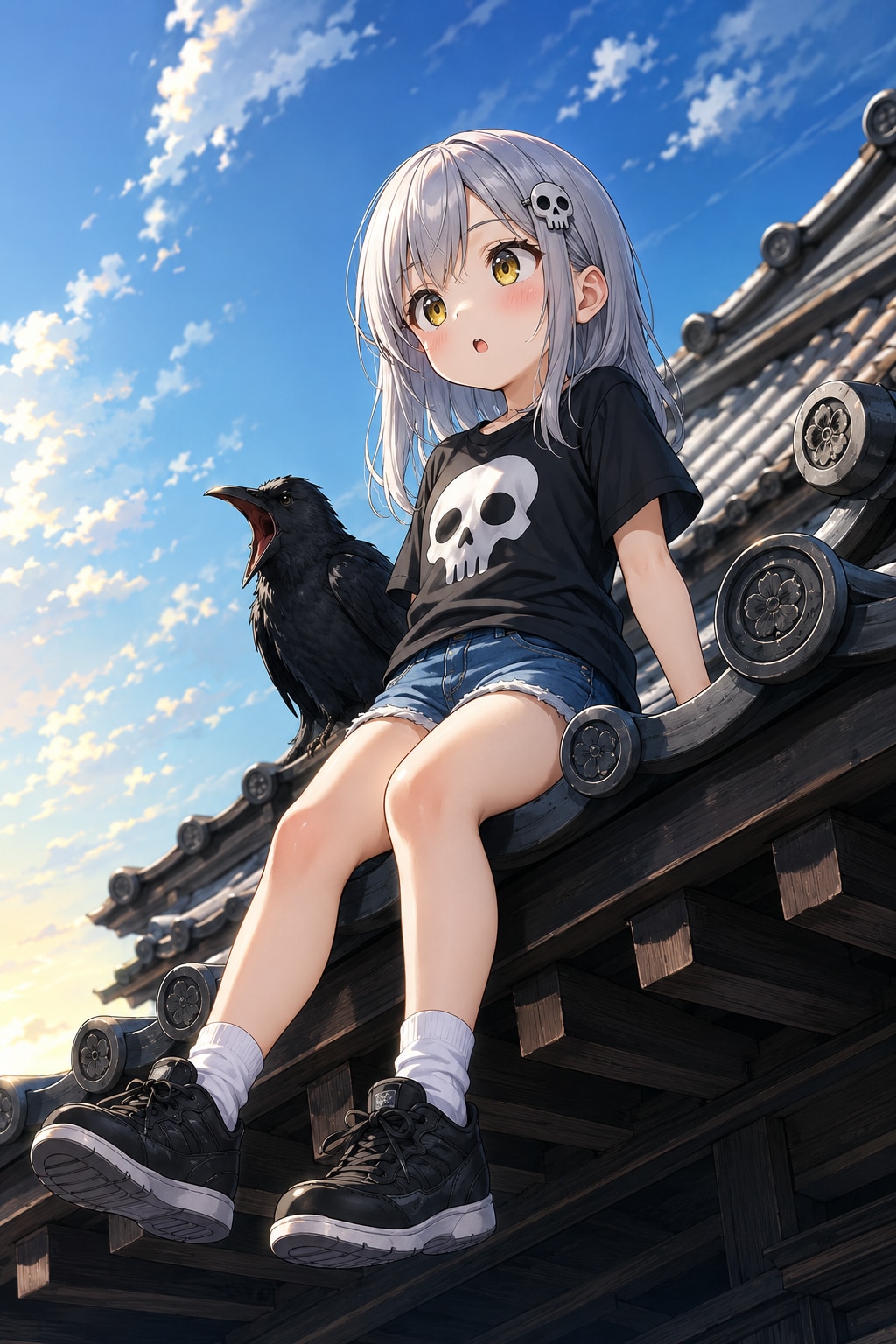朝を見る。