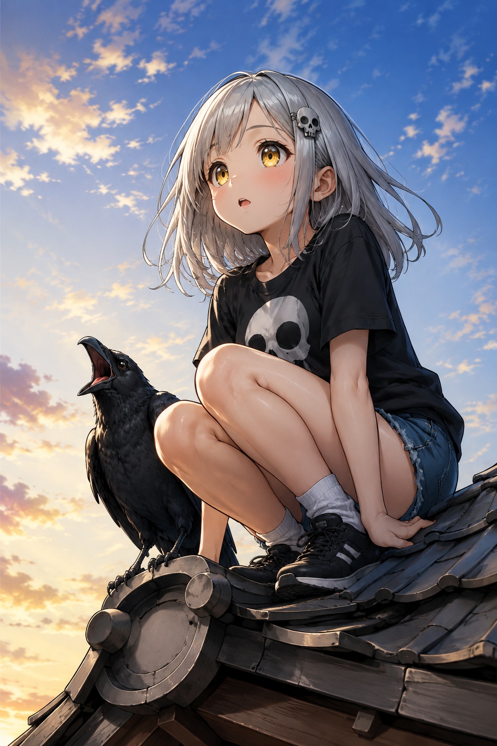 朝を見る。
