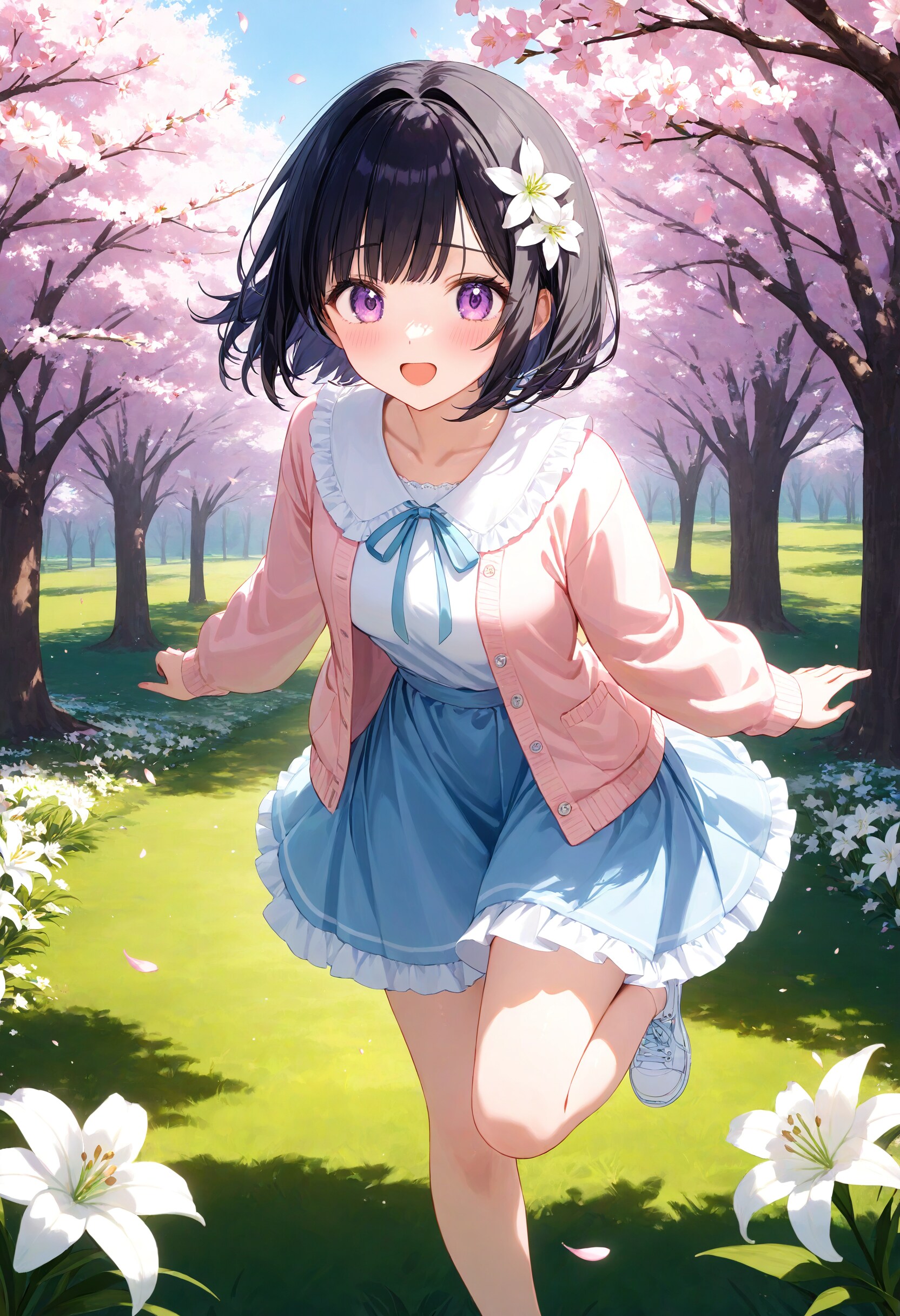 公園で走り回るひまり | の人気AIイラスト・グラビア