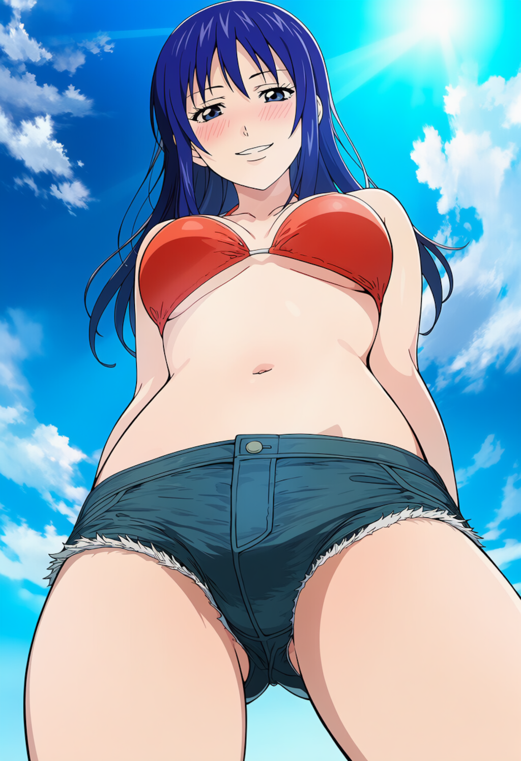 ホットパンツビキニの照橋さん