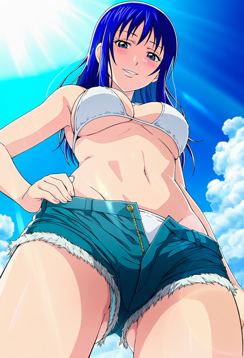 ホットパンツビキニの照橋さん
